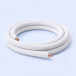 Teava cupru izolata 1/2” (12.70 mm) grosime perete 0.70 mm izolatie 6 mm Rola 50m