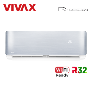 Aer Conditionat Vivax ACP-09CH25AERI S R-Design R32 Wi-Fi Ready Inverter 9000 BTU Clasa A+++ Argintiu